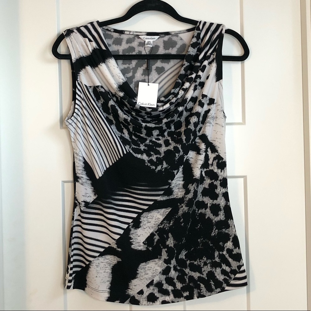 Calvin Klein scoop neck dressy tank. NWT. Small.